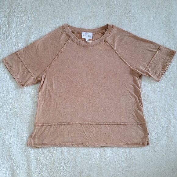 Olive & Oak Tops - Olive + Oak Pale Rust Colored Top  - NWT